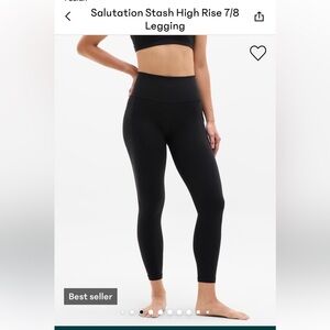 Athleta Salutation Stash High Rise 7/8 Leggings